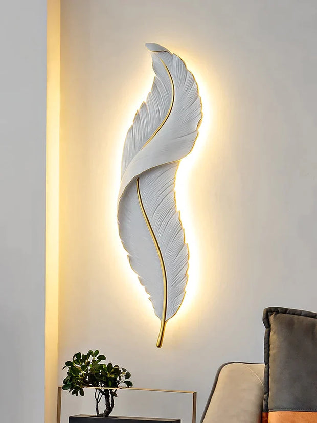 Feather Wall Light