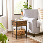 2-Tier Industrial Side Table