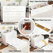 Folding bed cabinet