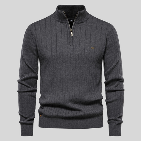 Luxe Gebreide Zip-Up Trui