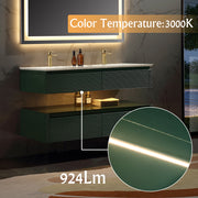 Lumino 48" Modern Double Bathroom Vanity with Engineered Stone Top and Light US