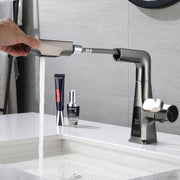 Basin Intelligent Digital Display With Pull Out Faucet