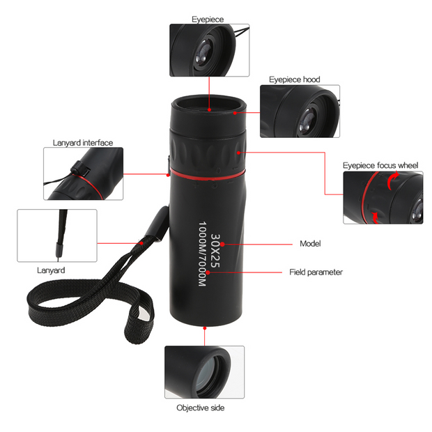 Mini monocular telescope