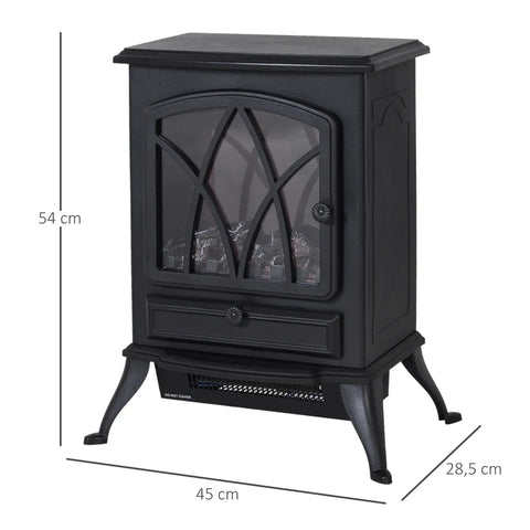 Gideon 54Cm H x 45Cm W Electric Fireplace