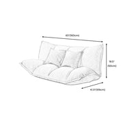 Contemporary Tight Back Convertible Sleeper Sofa Fabric Armless Sofa