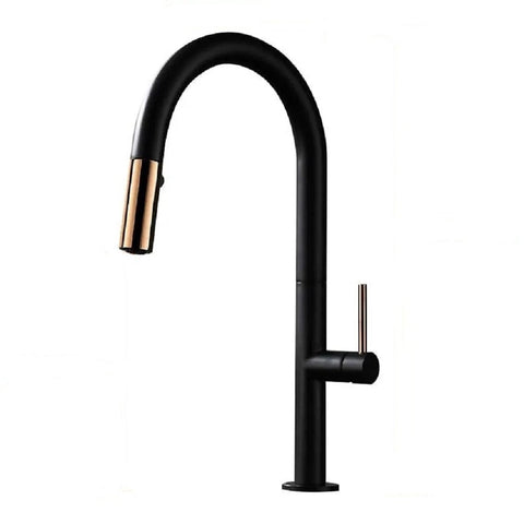 Kitchen Faucet And Touch                                      |Double Function|                                                        Black & Rose Gold