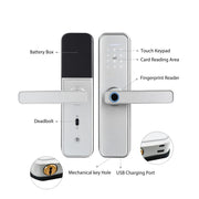 SMART SECURE BIOMETRIC FINGERPRINT DOOR LOCK