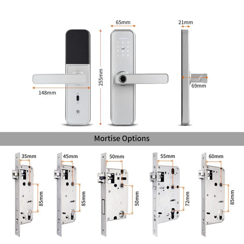 SMART SECURE BIOMETRIC FINGERPRINT DOOR LOCK