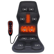 Elektrische Rug Massager Infrarood Full-Body Massage Stoel Kussen Verwarming Vibrator Auto Thuis Kantoor Lumbale Hals Matras Mat