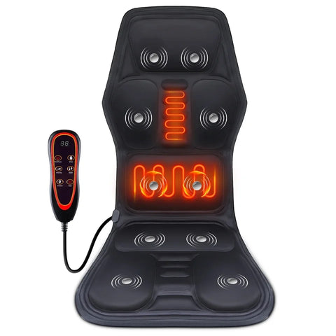 Elektrische Rug Massager Infrarood Full-Body Massage Stoel Kussen Verwarming Vibrator Auto Thuis Kantoor Lumbale Hals Matras Mat