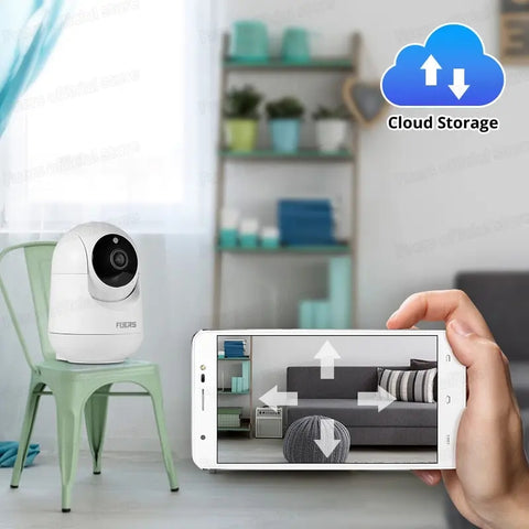 | Fuers 3MP WiFi-camera Tuya Smart Home Draadloze IP-bewakingscamera AI detecte