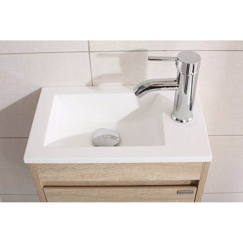 16.1'' Single Bathroom Vanity with Resin Top