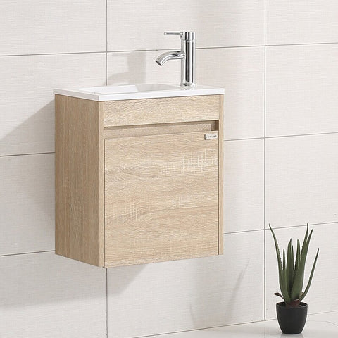 16.1'' Single Bathroom Vanity with Resin Top