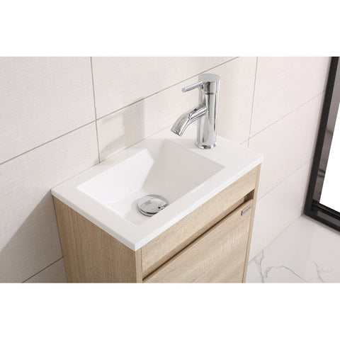 16.1'' Single Bathroom Vanity with Resin Top