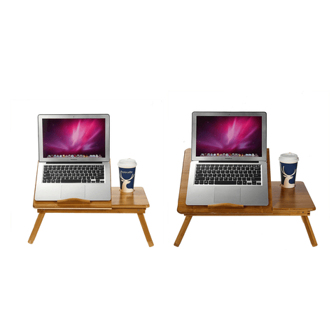 Foldable Laptop Desk Stand Bedside Table PC Computer Book Adjustable Mouse Tray