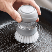 Household Kitchen Washing Utensils Pot Dish Brush with Liquid Washing Soap Dispenser Pot Brush Dish Brushes Cleaning Tool - MRSLM