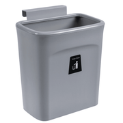 9L Cabinet Door Hanging Trash Can Slide Cover Garbage Bin Waste Storage for Kitchen Bedroom - MRSLM