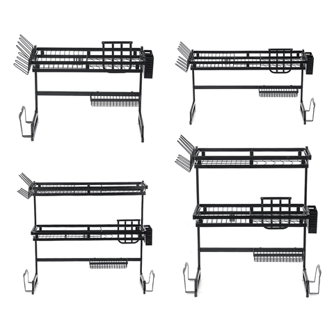 Stainless Steel All-In-One Versatile Organizer Dishes Rack for Kitchen Storage Tool - MRSLM