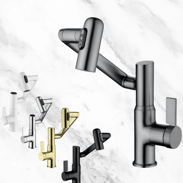 Intelligent Digital Display Bathroom Hot And Cold Basin Faucet