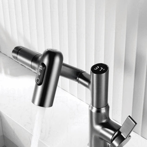 Intelligent Digital Display Bathroom Hot And Cold Basin Faucet