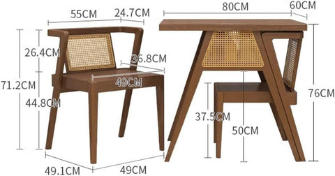 Rattan dining table set