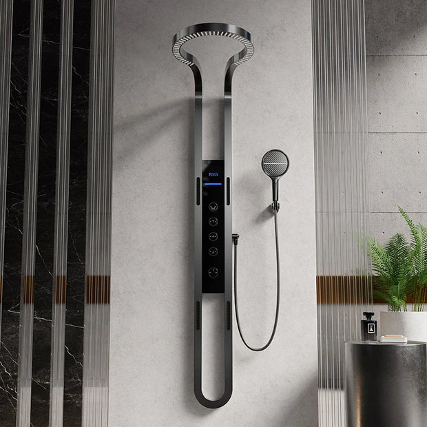 Nordic Rain LED Thermostatic Waterfall Shower Set