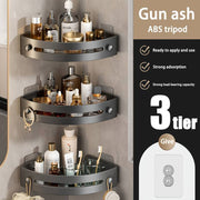 No-Drill Bathroom Corner Storage Shelves - 1/2/3 Pieces