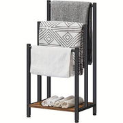 Contemporary 3-Tier Floor-Mounted Towel Rack