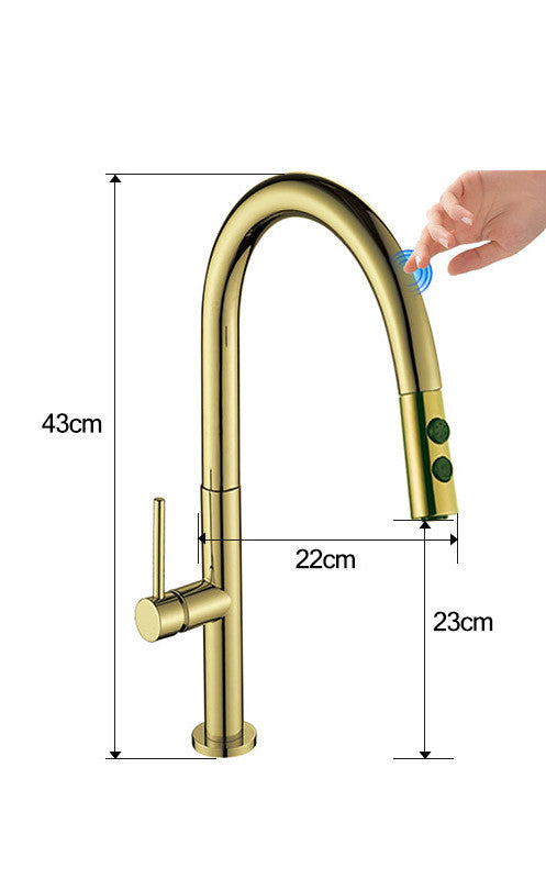 Kitchen  touch sensitive           |Hot And Cold Pull| Faucet