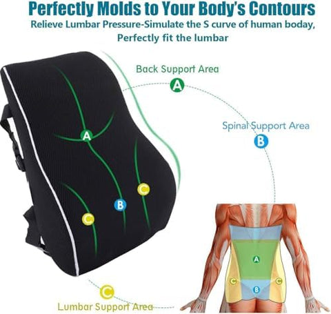 Lumbar Support Pillow for Office Chair Back Support