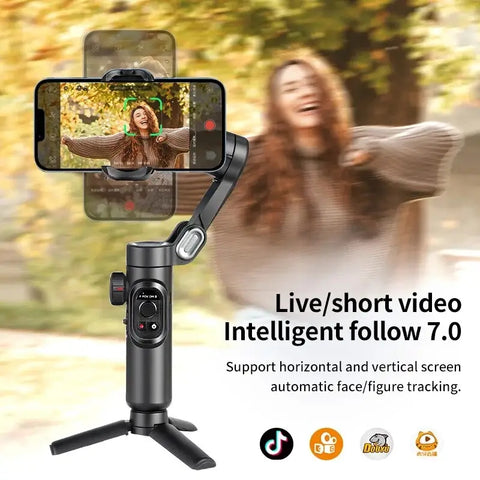 Aochuan 3-As Handheld Gimbal Stabilisator Smartxe Voor Smartphone Voor Iphone Android Ai Face Tracking Tiktok Vlog