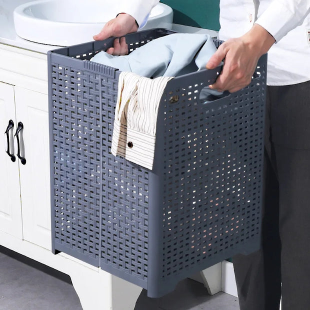 Collapsible Plastic Laundry Basket