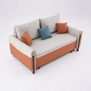 71" Queen 2-Seater Leath-aire Sleeper Sofa