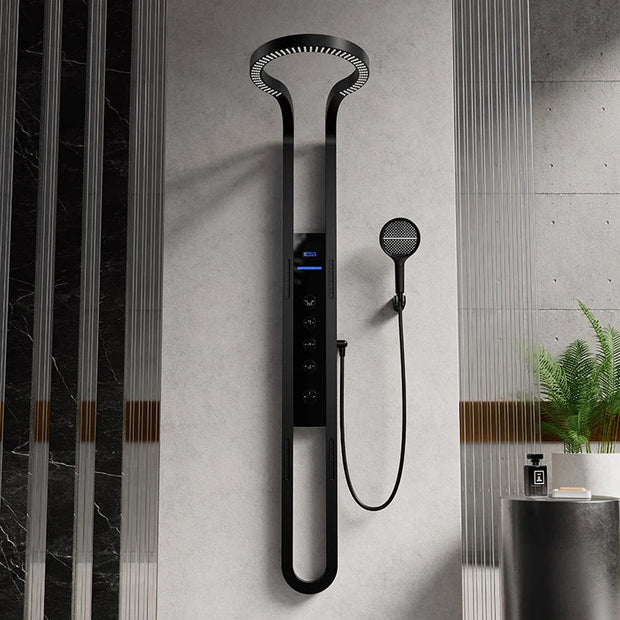 Nordic Rain LED Thermostatic Waterfall Shower Set