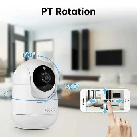 | Fuers 3MP WiFi-camera Tuya Smart Home Draadloze IP-bewakingscamera AI detecte