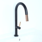 Kitchen Faucet And Touch                                      |Double Function|                                                        Black & Rose Gold