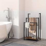 Contemporary 3-Tier Floor-Mounted Towel Rack