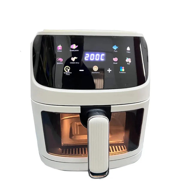 8L Multi-functional Air Fryer with 3-Color Display