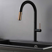 Kitchen Faucet And Touch                                      |Double Function|                                                        Black & Rose Gold