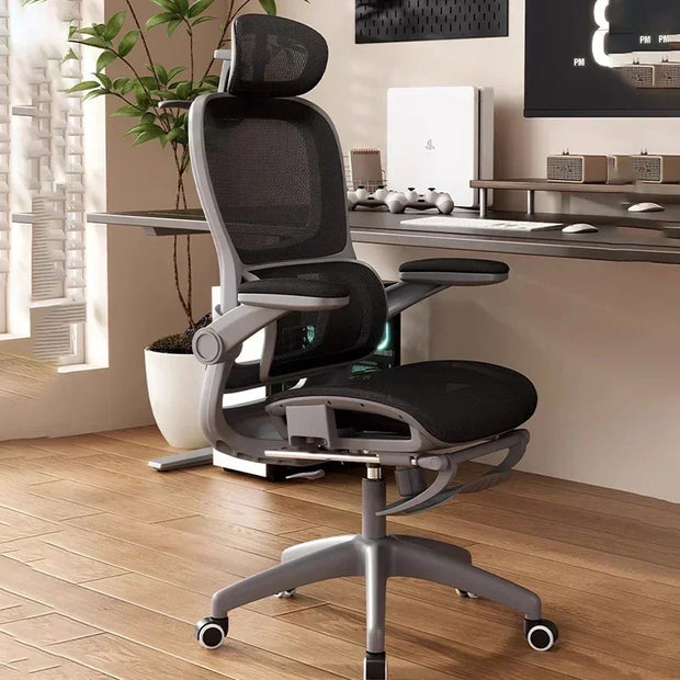 Ergonomic Gaming Recliner Chair with Footrest & Mesh Backrest