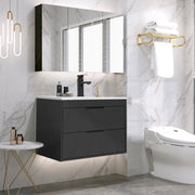 Bathilde 24" Wall Mounted Single Bathroom Vanity