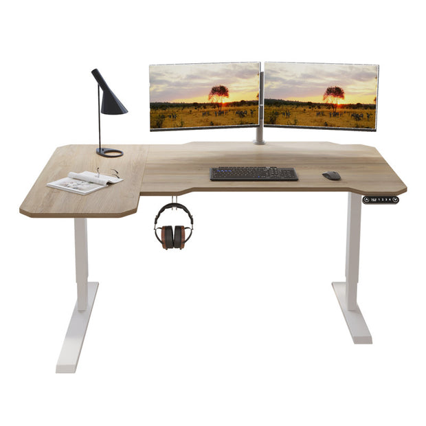 Daycia Height Adjustable L-Shape Standing Desk