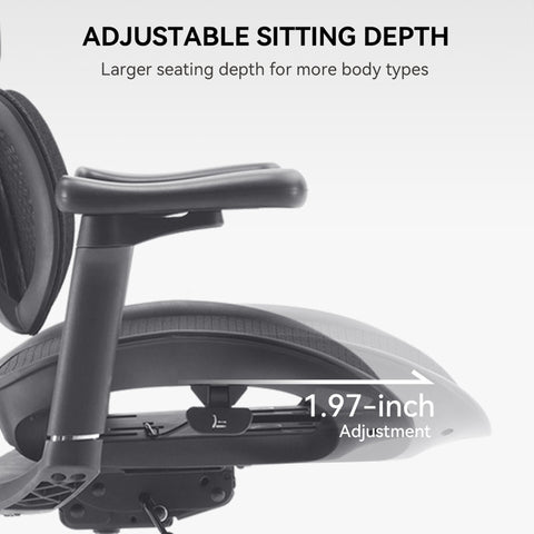 Ergonomic Office Chair with Independent Backrest