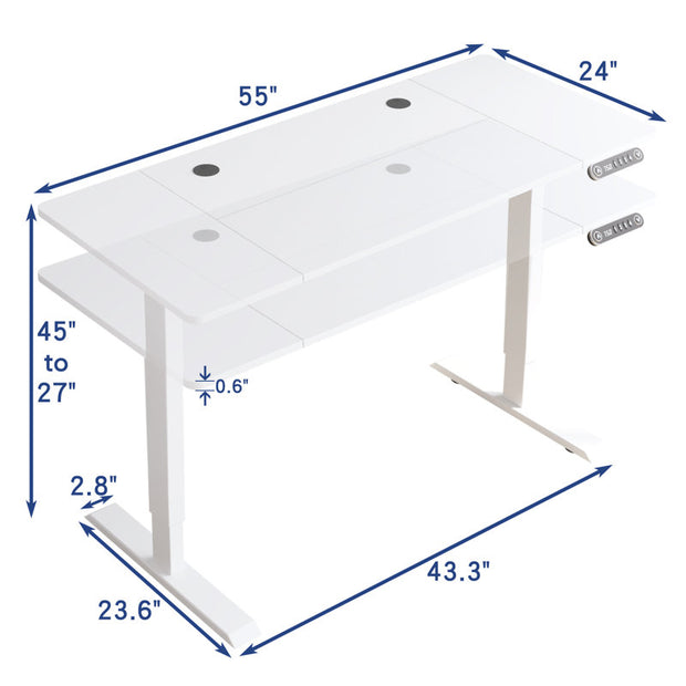 Fanchon Electric Height Adjustable Standing Desk