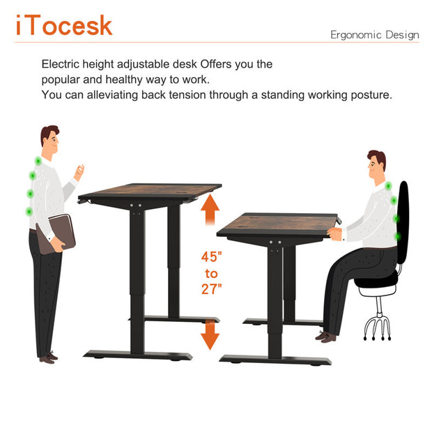 Fanchon Electric Height Adjustable Standing Desk