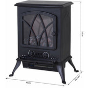 Gideon 54Cm H x 45Cm W Electric Fireplace