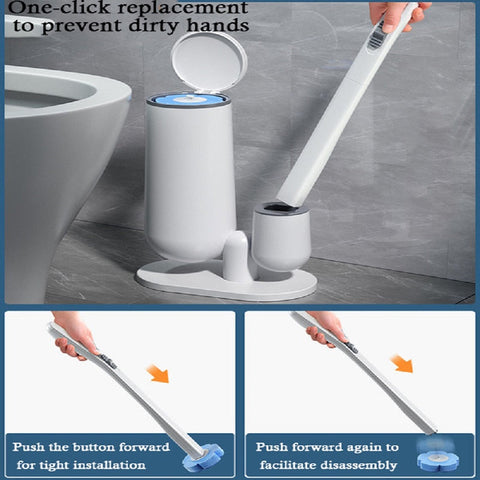 Cleaning Magic Disposable Toilet Brush Set