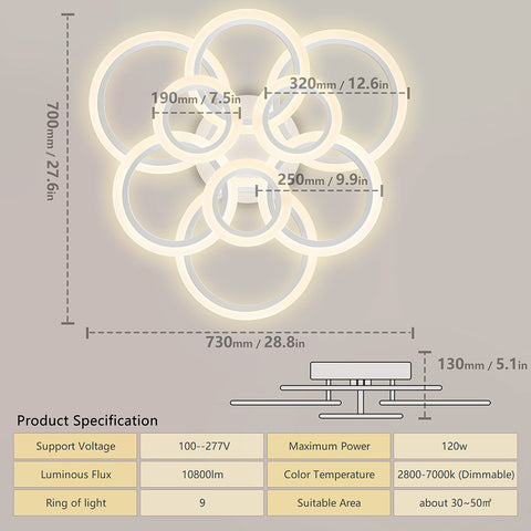 Tania Circle Ceiling Light