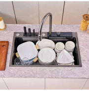 Sinks New Stainless Steel Waterfall Kitchen Sink