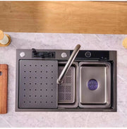 Sinks New Stainless Steel Waterfall Kitchen Sink